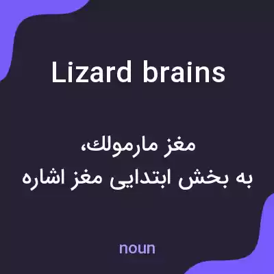 معنی lizard brains به فارسی معنی lizard brains به فارسی