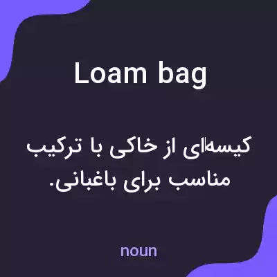 معنی loam bag به فارسی معنی loam bag به فارسی