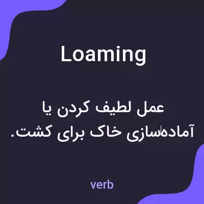 معنی loaming به فارسی معنی loaming به فارسی