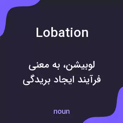 معنی lobation به فارسی معنی lobation به فارسی