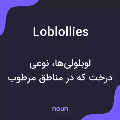 معنی loblollies به فارسی معنی loblollies به فارسی