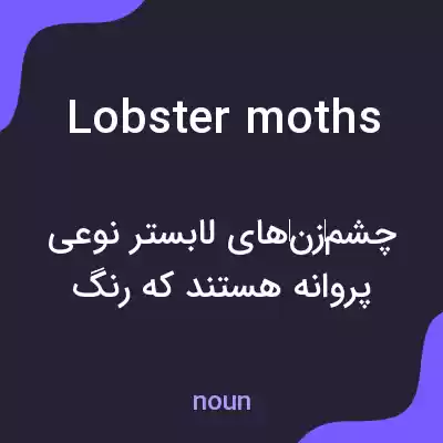 معنی lobster moths به فارسی معنی lobster moths به فارسی