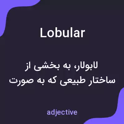 معنی lobular به فارسی معنی lobular به فارسی