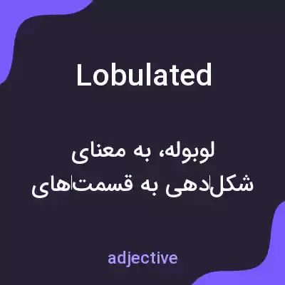 معنی lobulated به فارسی معنی lobulated به فارسی