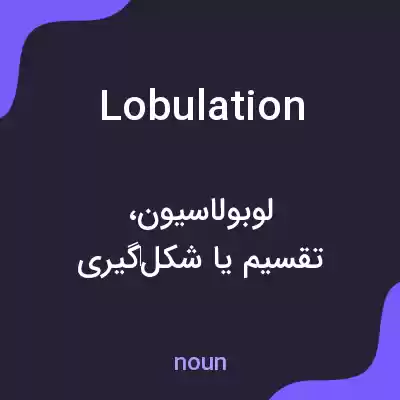 معنی lobulation به فارسی معنی lobulation به فارسی