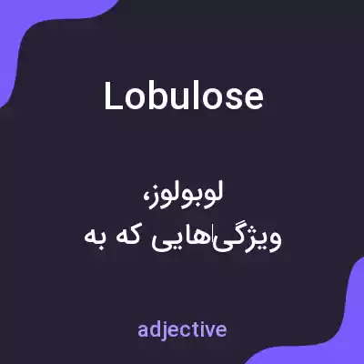 معنی lobulose به فارسی معنی lobulose به فارسی
