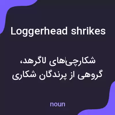معنی loggerhead shrikes به فارسی معنی loggerhead shrikes به فارسی
