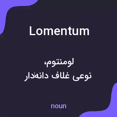 معنی lomentum به فارسی معنی lomentum به فارسی
