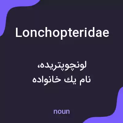 معنی lonchopteridae به فارسی معنی lonchopteridae به فارسی