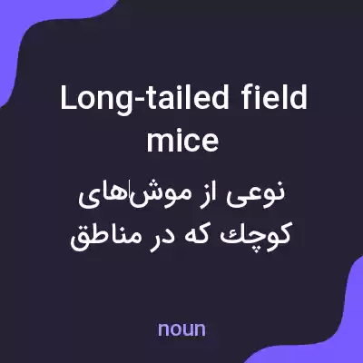 معنی long-tailed field mice به فارسی معنی long-tailed field mice به فارسی