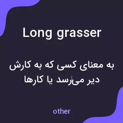 معنی long grasser به فارسی معنی long grasser به فارسی