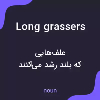 معنی long grassers به فارسی معنی long grassers به فارسی