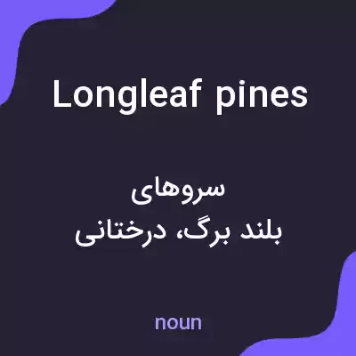 معنی longleaf pines به فارسی معنی longleaf pines به فارسی