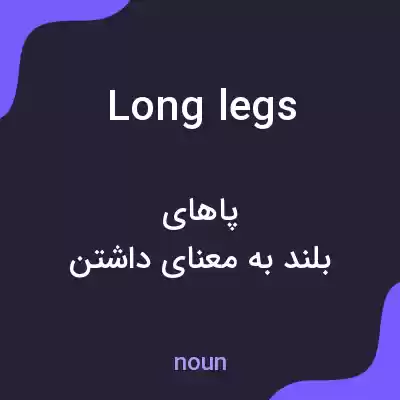 معنی long legs به فارسی معنی long legs به فارسی