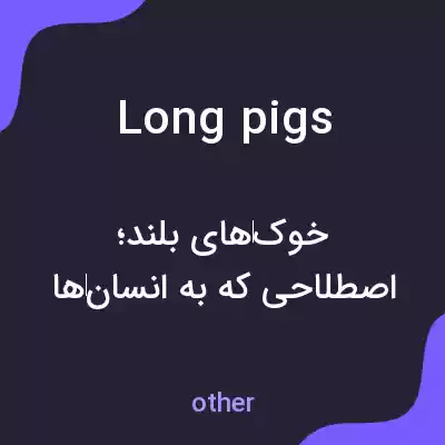 معنی long pigs به فارسی معنی long pigs به فارسی
