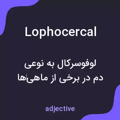 معنی lophocercal به فارسی معنی lophocercal به فارسی