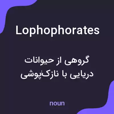 معنی lophophorates به فارسی معنی lophophorates به فارسی