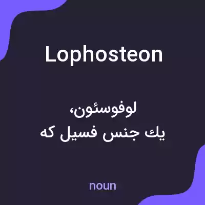معنی lophosteon به فارسی معنی lophosteon به فارسی