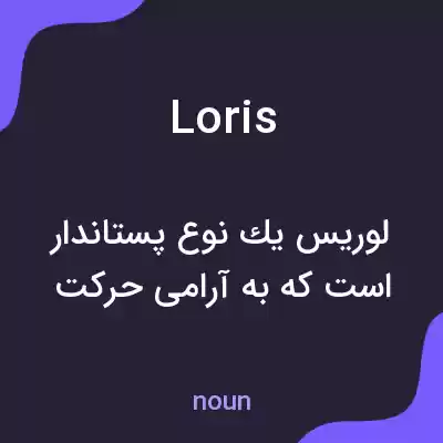 معنی loris به فارسی معنی loris به فارسی
