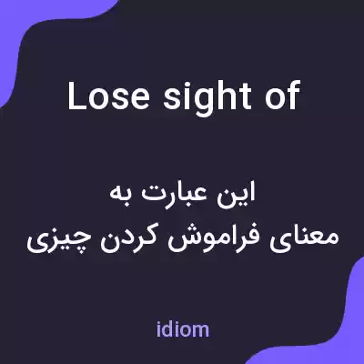 معنی lose sight of به فارسی معنی lose sight of به فارسی