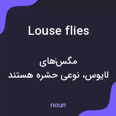 معنی louse flies به فارسی معنی louse flies به فارسی