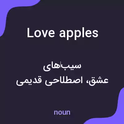 معنی love apples به فارسی معنی love apples به فارسی