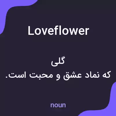 معنی loveflower به فارسی
