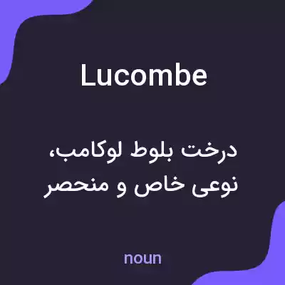 معنی lucombe به فارسی معنی lucombe به فارسی