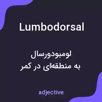 معنی lumbodorsal به فارسی معنی lumbodorsal به فارسی