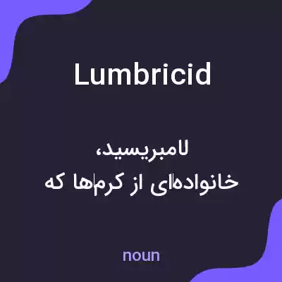 معنی lumbricid به فارسی معنی lumbricid به فارسی