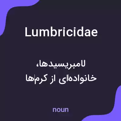 معنی lumbricidae به فارسی معنی lumbricidae به فارسی