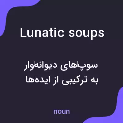 معنی lunatic soups به فارسی معنی lunatic soups به فارسی