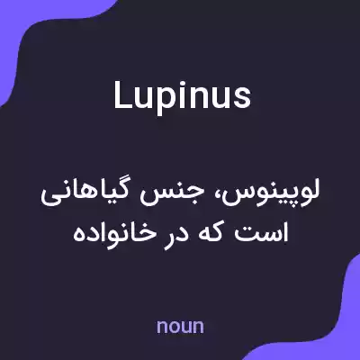معنی lupinus به فارسی معنی lupinus به فارسی