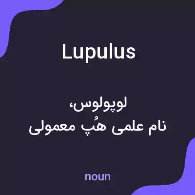معنی lupulus به فارسی معنی lupulus به فارسی