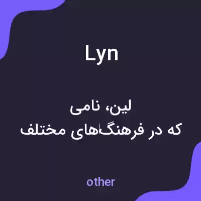 معنی lyn به فارسی معنی lyn به فارسی