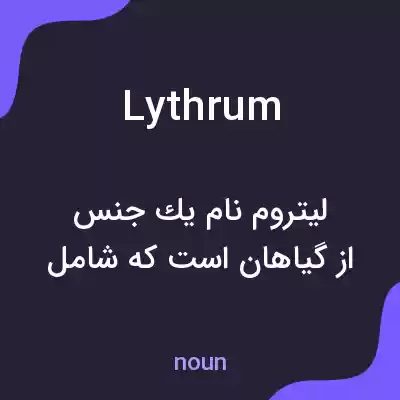 معنی lythrum به فارسی معنی lythrum به فارسی
