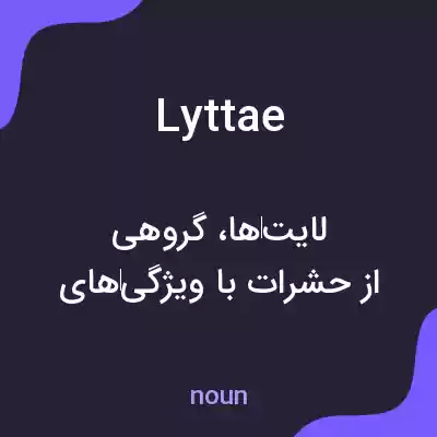 معنی lyttae به فارسی معنی lyttae به فارسی