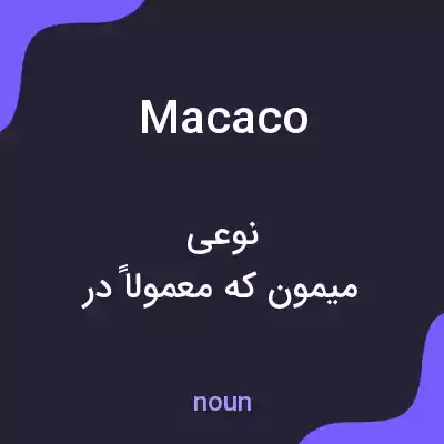 معنی macaco به فارسی معنی macaco به فارسی