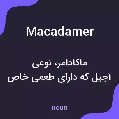 معنی macadamer به فارسی معنی macadamer به فارسی