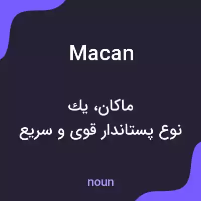 معنی macan به فارسی معنی macan به فارسی