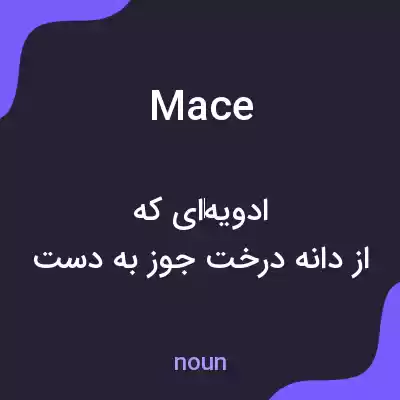 معنی mace به فارسی معنی mace به فارسی
