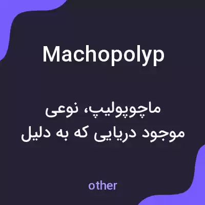 معنی machopolyp به فارسی معنی machopolyp به فارسی