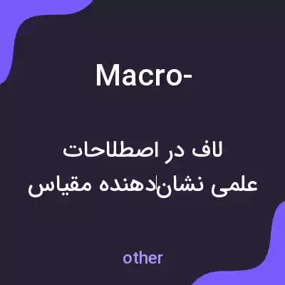 معنی macro- به فارسی معنی macro- به فارسی