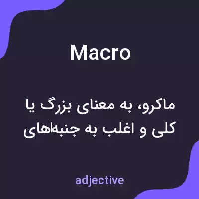 معنی macro به فارسی