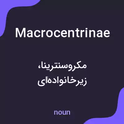 معنی macrocentrinae به فارسی معنی macrocentrinae به فارسی