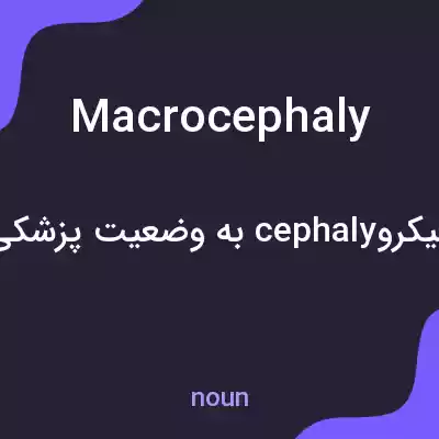 معنی macrocephaly به فارسی معنی macrocephaly به فارسی