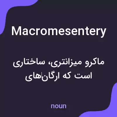 معنی macromesentery به فارسی معنی macromesentery به فارسی
