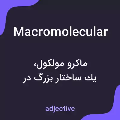 معنی macromolecular به فارسی معنی macromolecular به فارسی