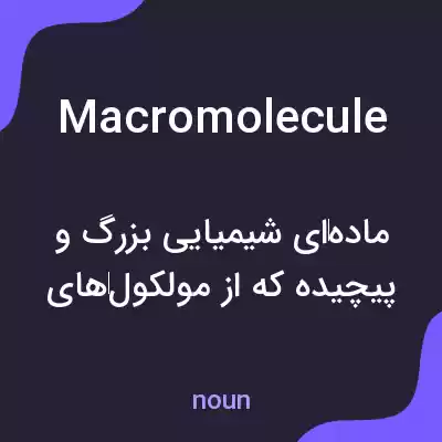 معنی macromolecule به فارسی معنی macromolecule به فارسی