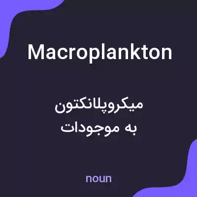 معنی macroplankton به فارسی معنی macroplankton به فارسی